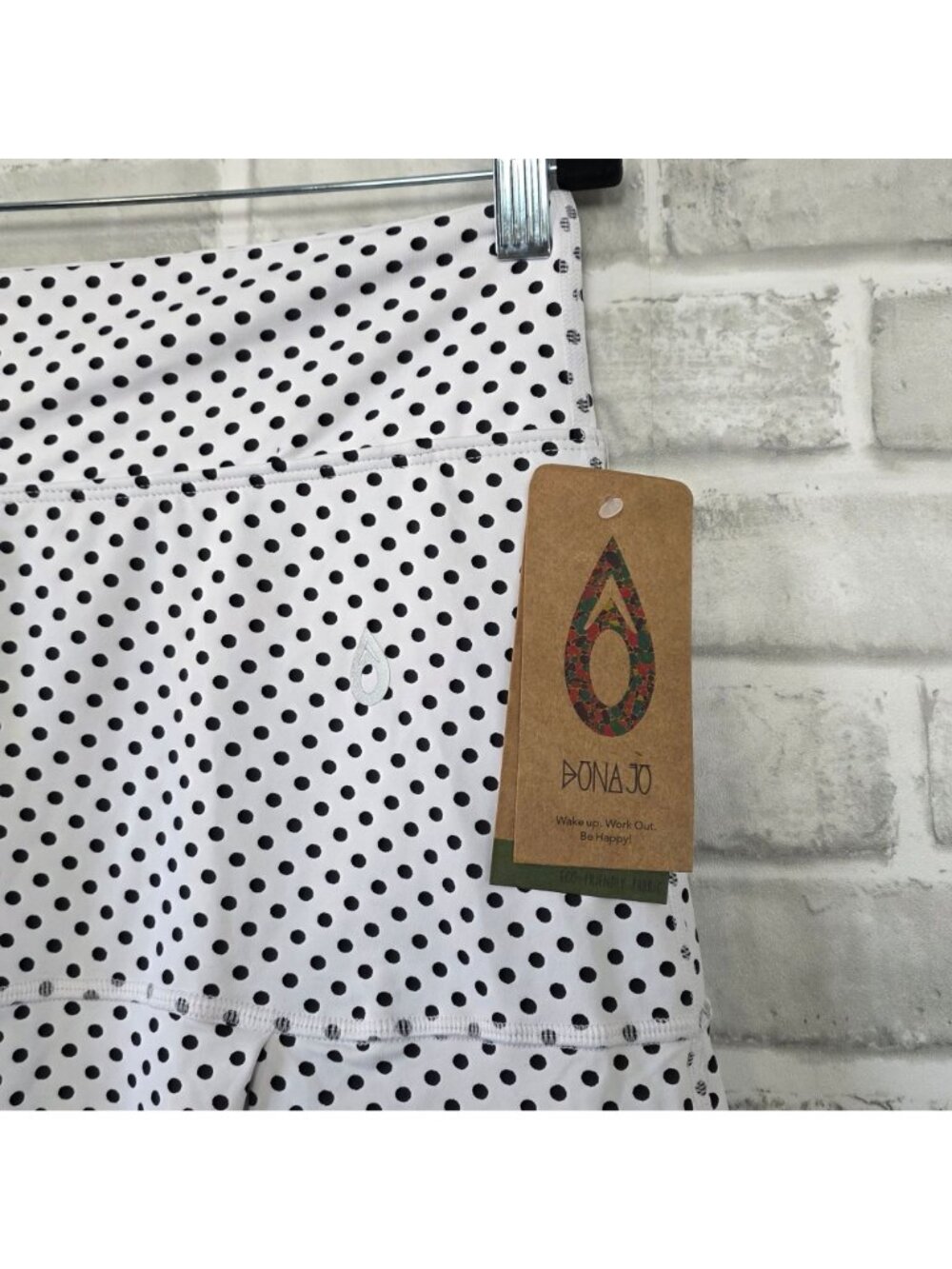 Dona Jo Polka Dot Athletic Skort NWT 3 Performance Golf Tennis Sport Pickleball - Picture 3 of 9